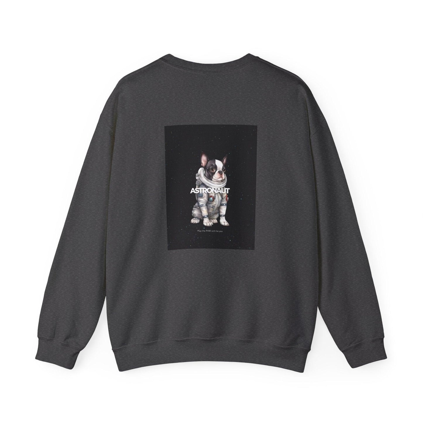 Astronaut Bull Dog - Black Sweatshirt