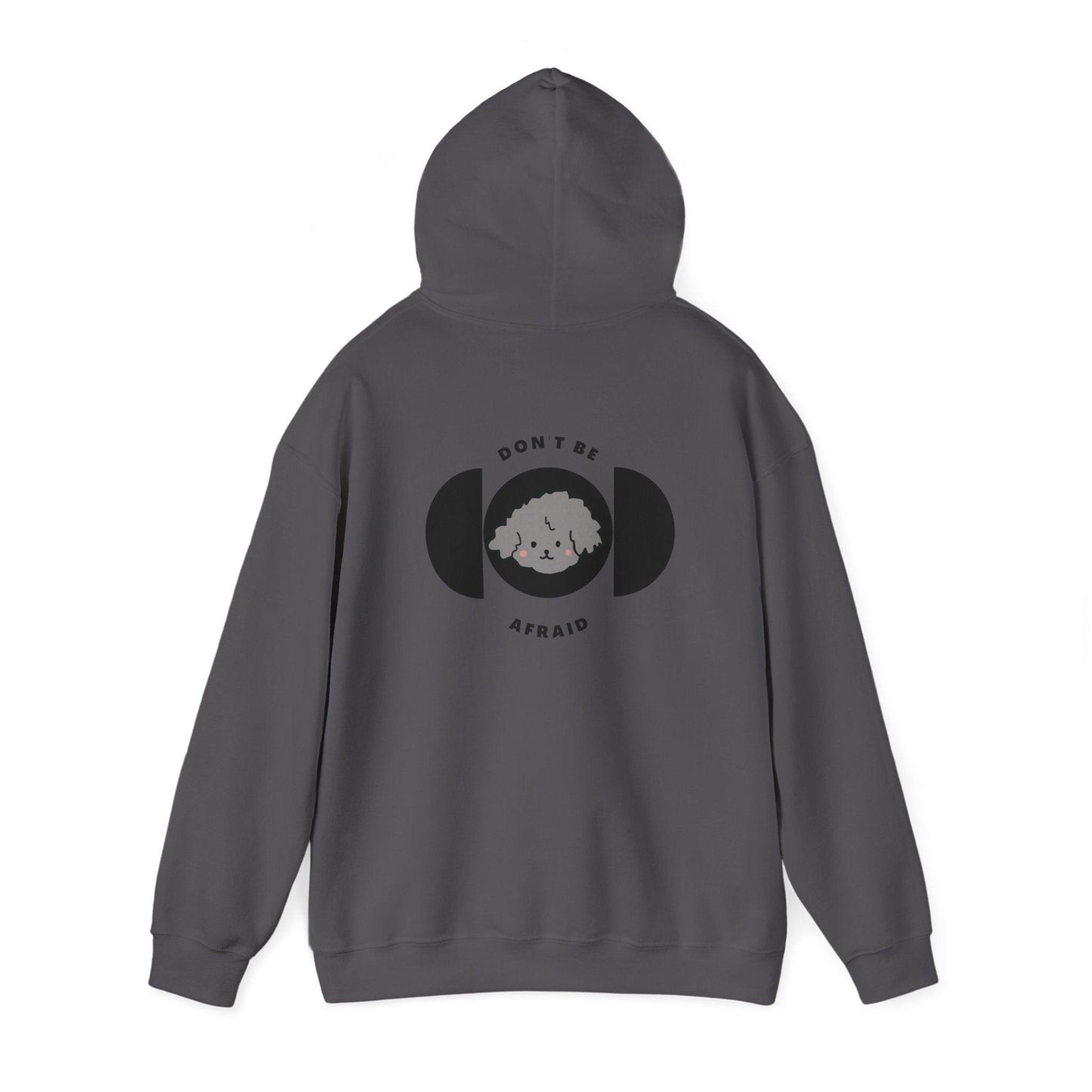 Don't be afraid Poodle-Grey Hoodie