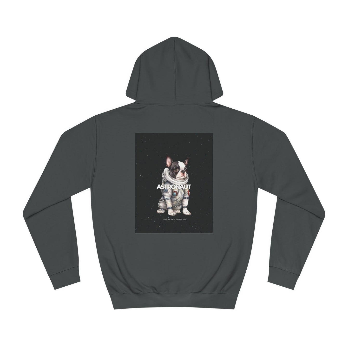 Astronaut Black Bulldog Hoodie