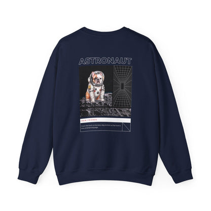 Astronaut Bull Dog - Brown Sweatshirt