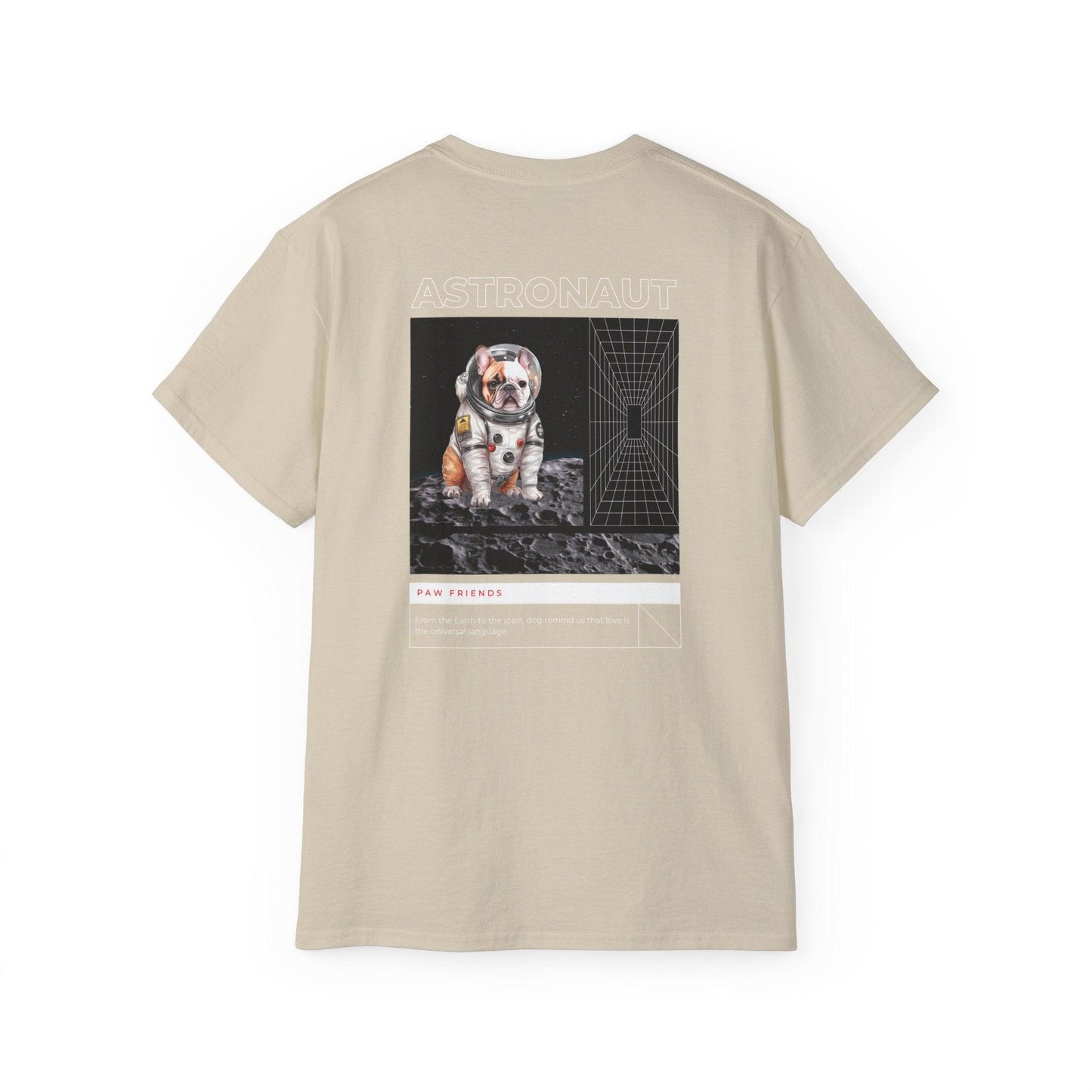 Astronaut Bull Dog - Brown T-shirt