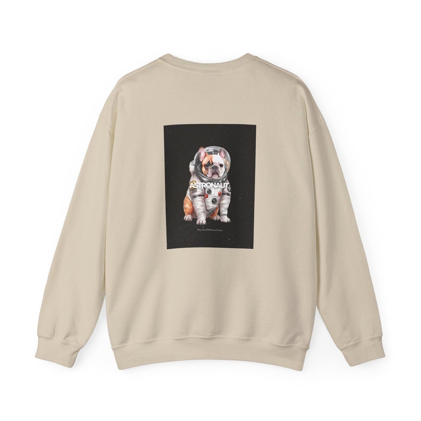 Astronaut Bull Dog - Brown Sweatshirt