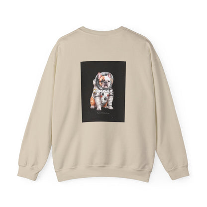 Astronaut Bull Dog - Brown Sweatshirt