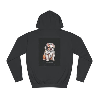 Astronaut Bull Dog - Brown Hoodie