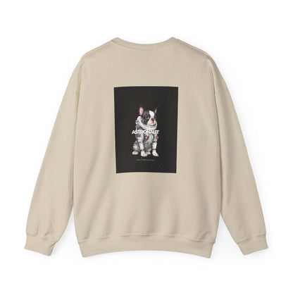 Astronaut Bull Dog - Black Sweatshirt