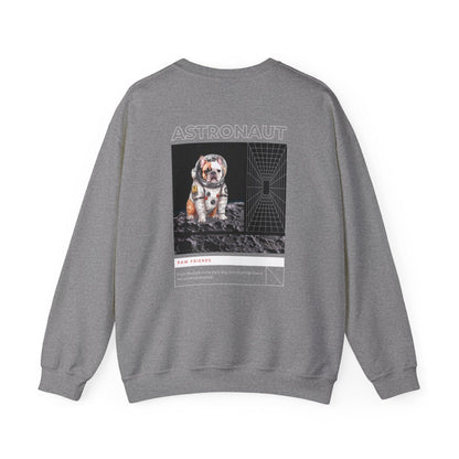 Astronaut Bull Dog - Brown Sweatshirt