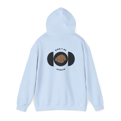 Don't be afraid Poodle- Brown Hoodie