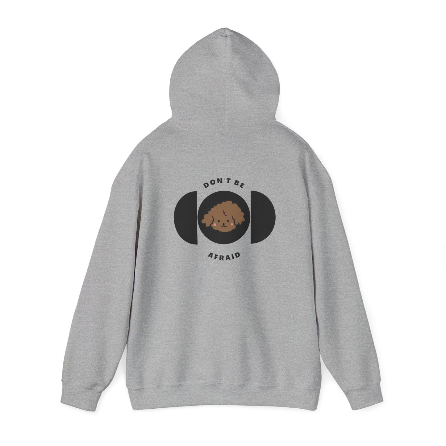 Don't be afraid Poodle- Brown Hoodie