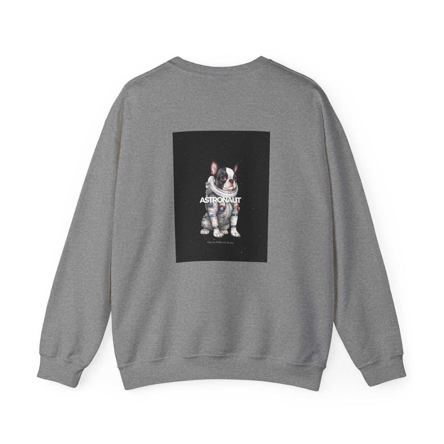 Astronaut Bull Dog - Black Sweatshirt