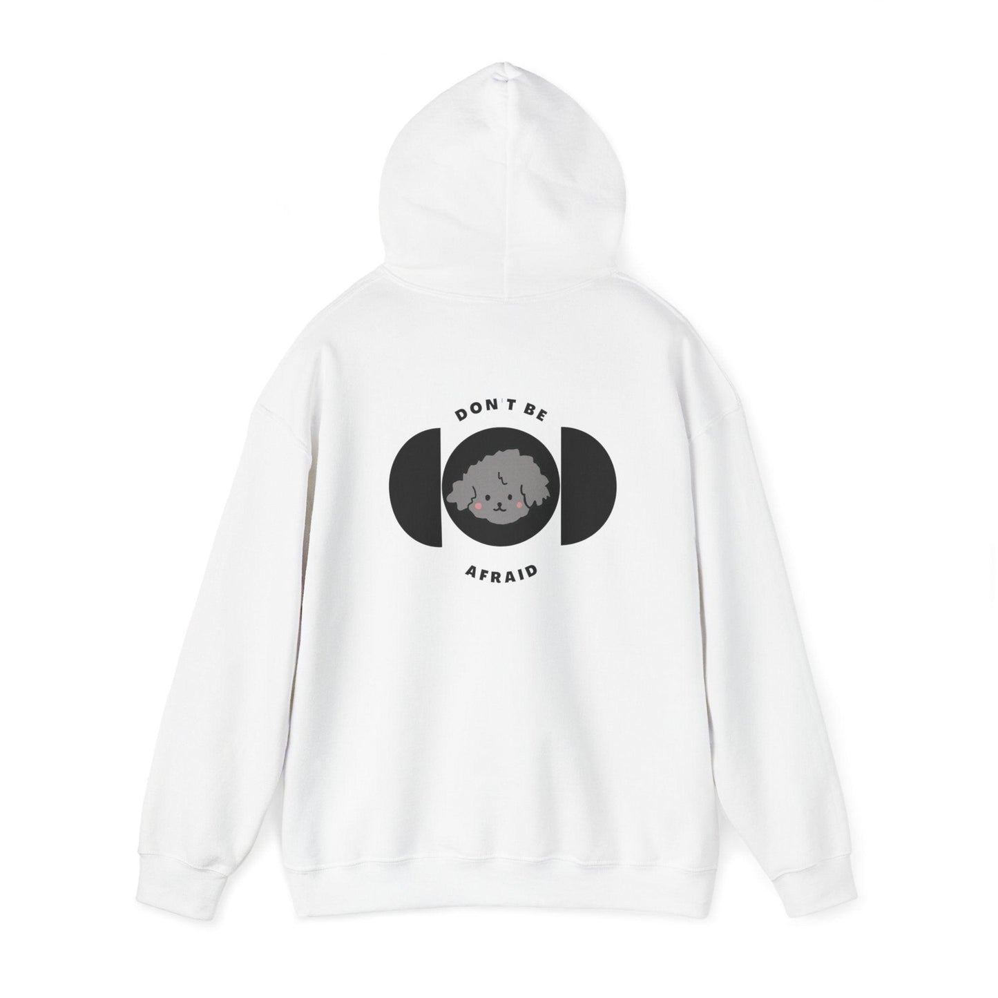 Don't be afraid Poodle-Grey Hoodie