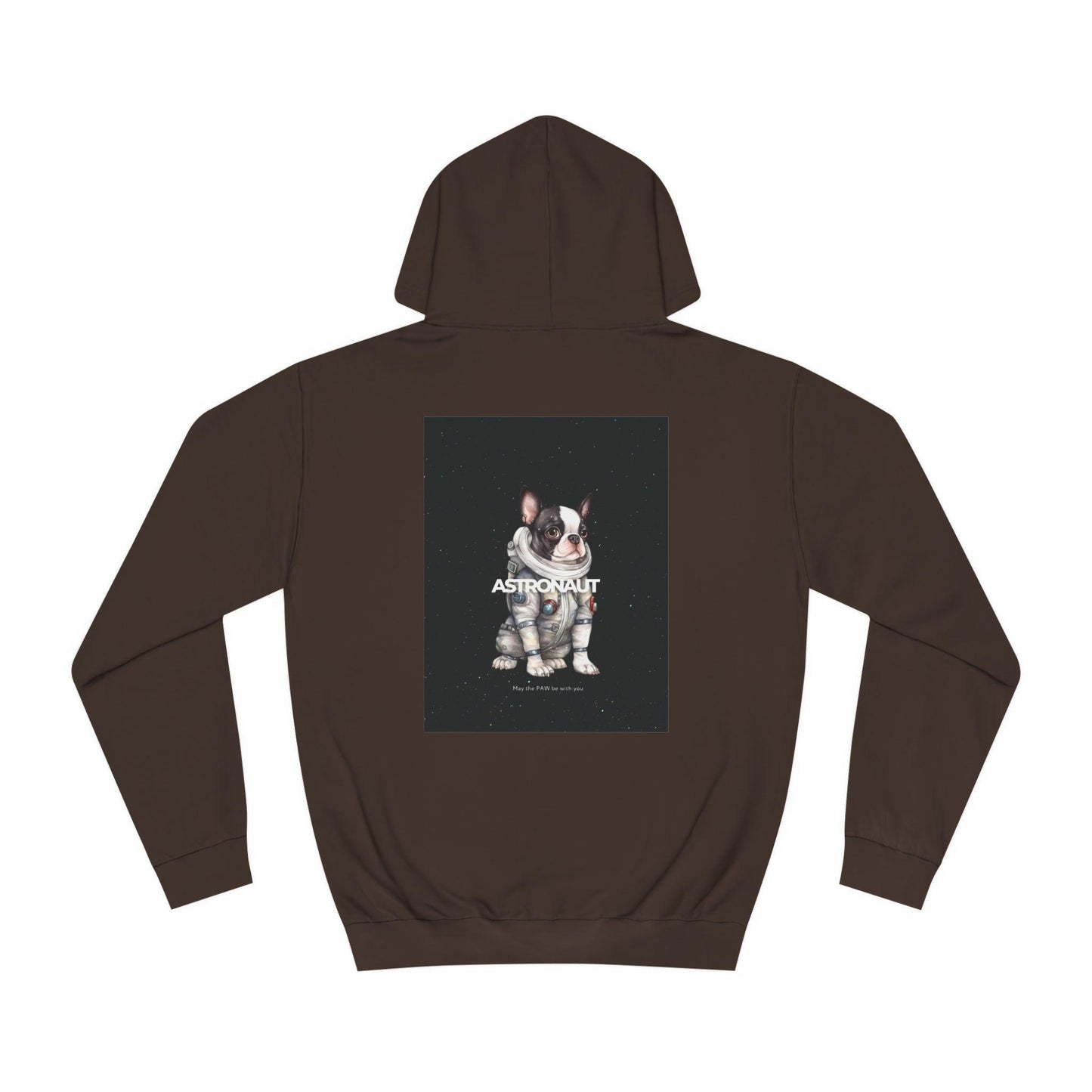 Astronaut Black Bulldog Hoodie