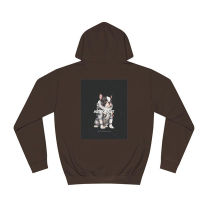 Astronaut Black Bulldog Hoodie