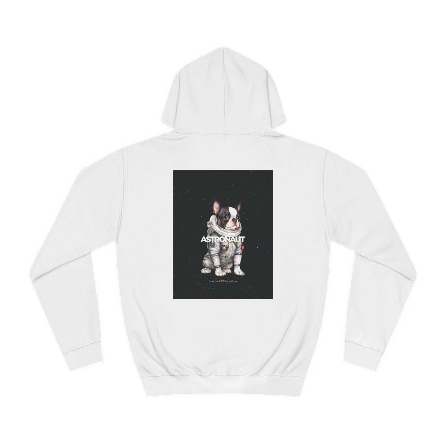 Astronaut Black Bulldog Hoodie