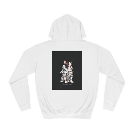 Astronaut Black Bulldog Hoodie