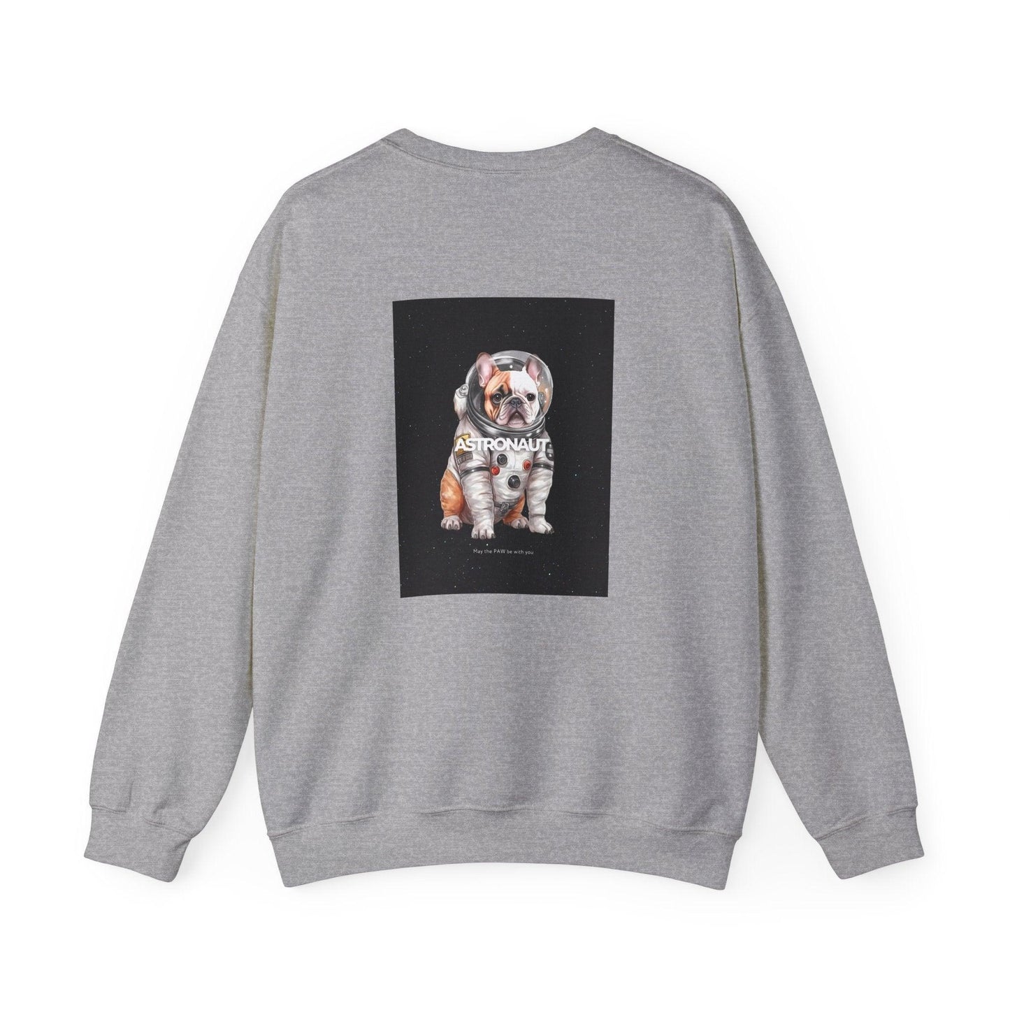 Astronaut Bull Dog - Brown Sweatshirt