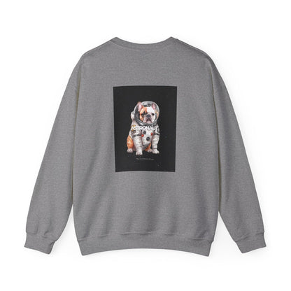 Astronaut Bull Dog - Brown Sweatshirt