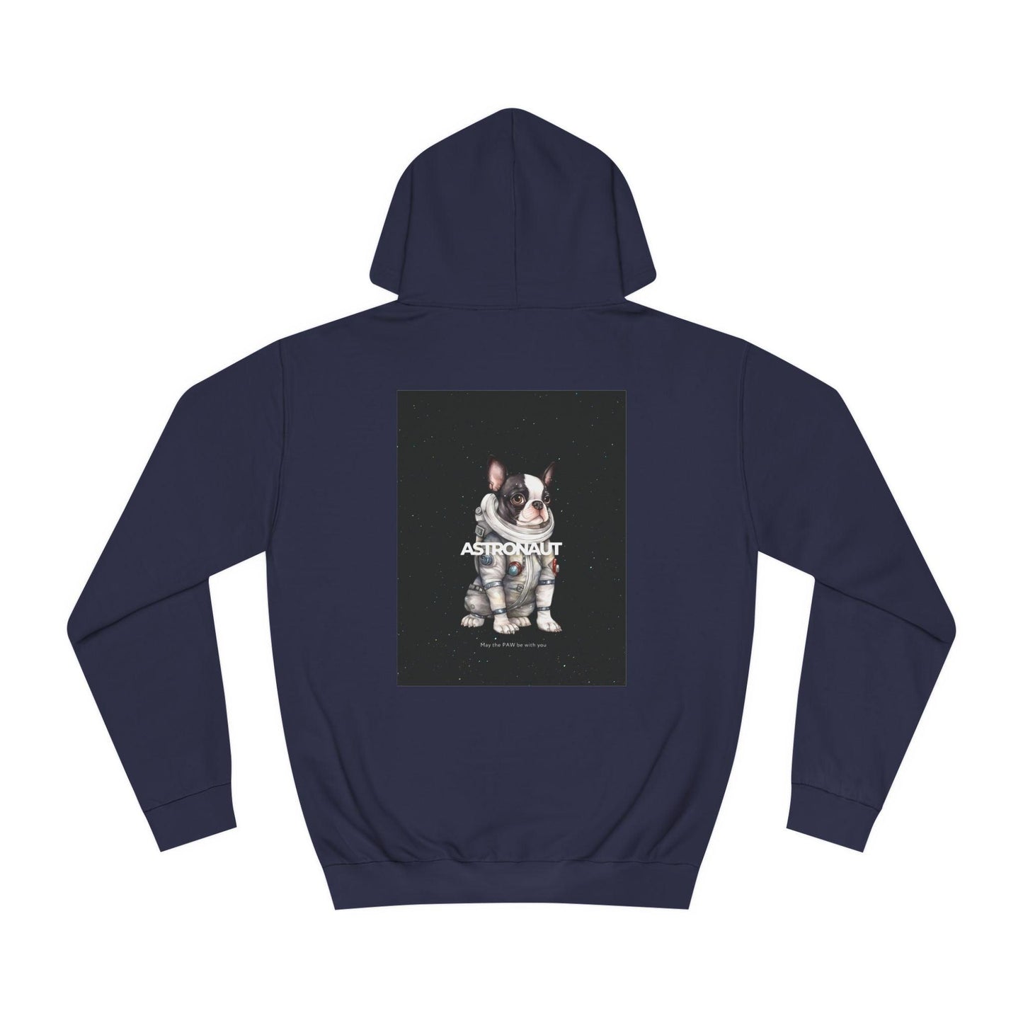 Astronaut Black Bulldog Hoodie