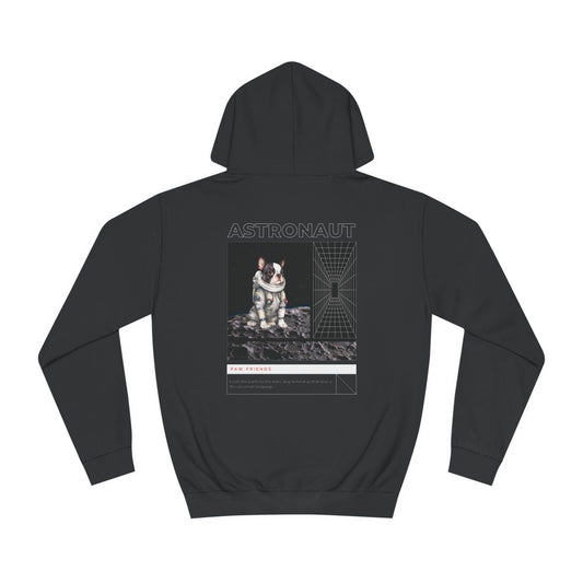 Astronaut Black Bulldog Hoodie