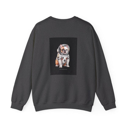 Astronaut Bull Dog - Brown Sweatshirt