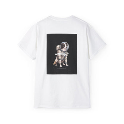 Astronaut Collie - Black T-shirt