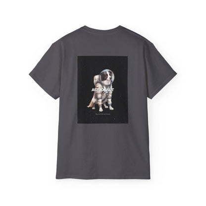 Astronaut Collie - Black T-shirt