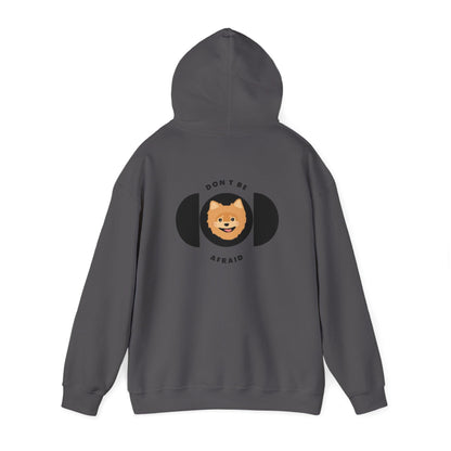 Don't be afraid Pomeranian-Light brown Hoodie