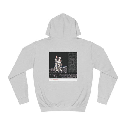 Astronaut Black Bulldog Hoodie