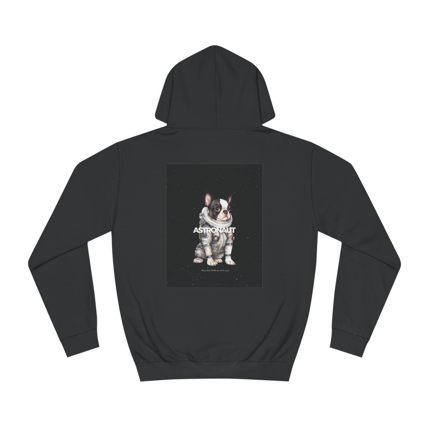 Astronaut Black Bulldog Hoodie