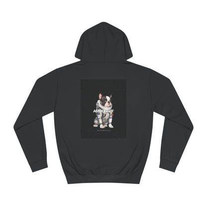 Astronaut Black Bulldog Hoodie