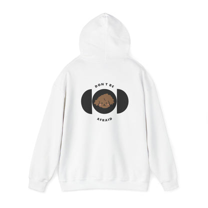 Don't be afraid Poodle- Brown Hoodie