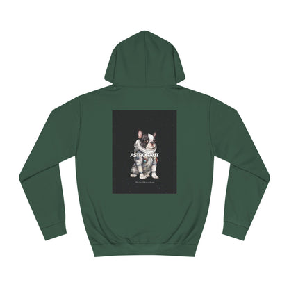 Astronaut Black Bulldog Hoodie