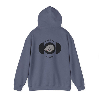 Don't be afraid Poodle-Grey Hoodie