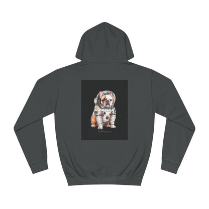 Astronaut Bull Dog - Brown Hoodie