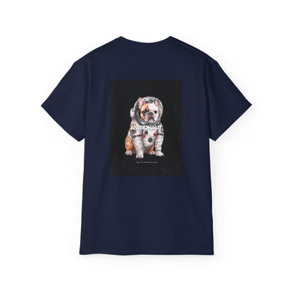 Astronaut Bull Dog - Brown T-shirt