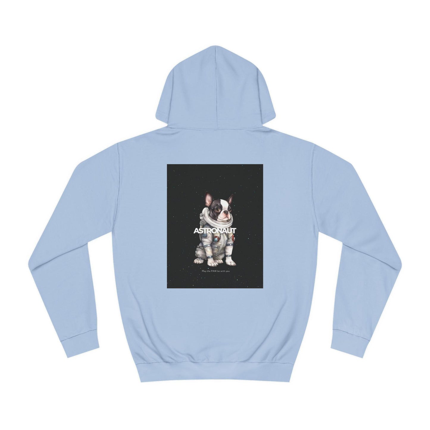 Astronaut Black Bulldog Hoodie