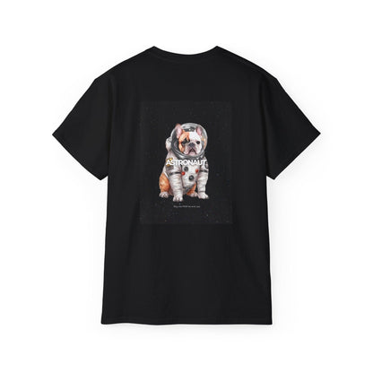 Astronaut Bull Dog - Brown T-shirt