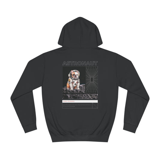 Astronaut Bull Dog - Brown Hoodie