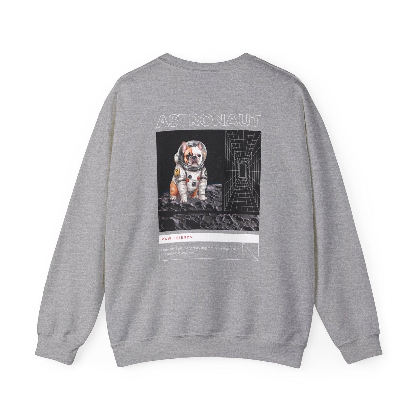 Astronaut Bull Dog - Brown Sweatshirt