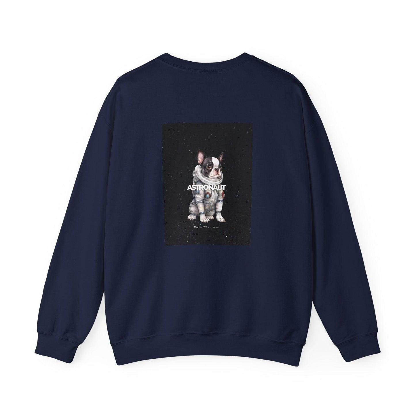 Astronaut Bull Dog - Black Sweatshirt