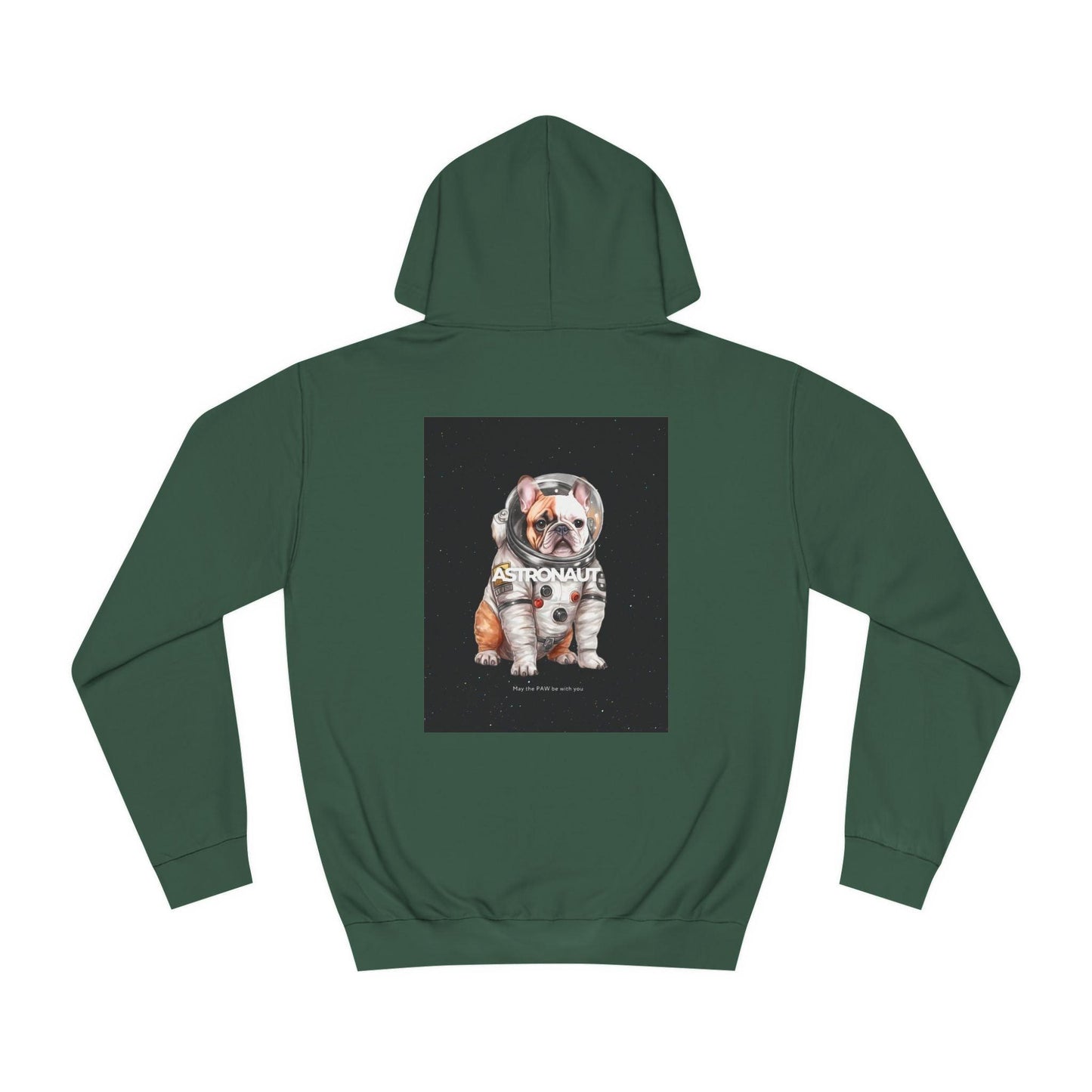 Astronaut Bull Dog - Brown Hoodie