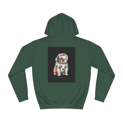 Astronaut Bull Dog - Brown Hoodie