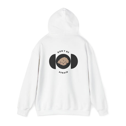 Don't be afraid Poodle-Light Brown Hoodie