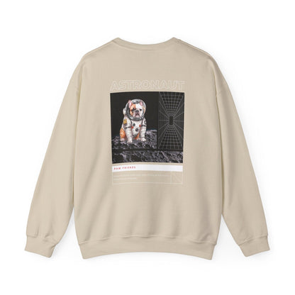 Astronaut Bull Dog - Brown Sweatshirt